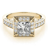 Bianca Halo Engagement Ring - Free Chérie Diamonds
