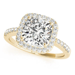 Cushion - Cut Halo Engagement Ring - Free Chérie Diamonds