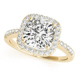 Cushion - Cut Halo Engagement Ring - Free Chérie Diamonds