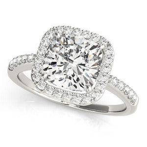 Cushion - Cut Halo Engagement Ring - Free Chérie Diamonds