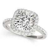 Cushion - Cut Halo Engagement Ring - Free Chérie Diamonds