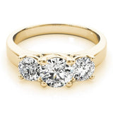 Three - Stone Trellis Engagement Ring - Free Chérie Diamonds