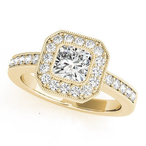 The Colette Halo Engagement Ring - Free Chérie Diamonds