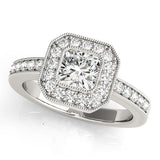 The Colette Halo Engagement Ring - Free Chérie Diamonds