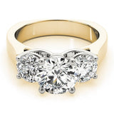 Round - Cut Three - Stone Engagement Ring - Free Chérie Diamonds