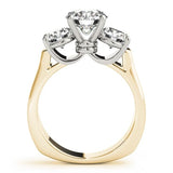 Round - Cut Three - Stone Engagement Ring - Free Chérie Diamonds