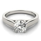 Solitaire Round - Cut Engagement Ring - Free Chérie Diamonds