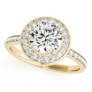 Halo Round - Cut Engagement Ring - Free Chérie Diamonds