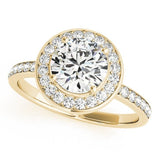 Halo Round - Cut Engagement Ring - Free Chérie Diamonds