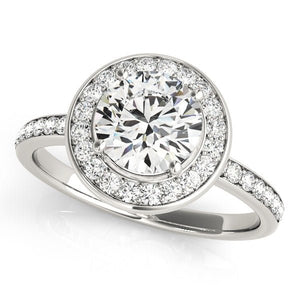 Halo Round - Cut Engagement Ring - Free Chérie Diamonds