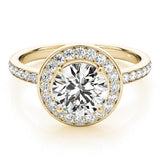 Halo Round - Cut Engagement Ring - Free Chérie Diamonds