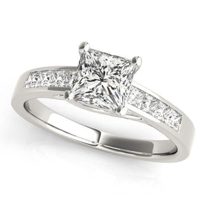 Sophisticated Lab - Grown Diamond Engagement Ring with Princess Cut - Free Chérie Diamonds