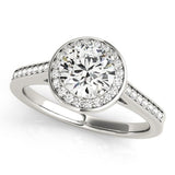 The Rae Halo Engagement Ring - Free Chérie Diamonds