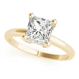 Cathedral Princess Diamond Ring with Accent Gallery - Free Chérie Diamonds