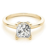 Cathedral Princess Diamond Ring with Accent Gallery - Free Chérie Diamonds