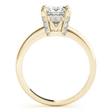 Cathedral Princess Diamond Ring with Accent Gallery - Free Chérie Diamonds