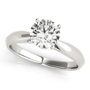 Halo Crest Solitaire Ring - Free Chérie Diamonds
