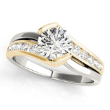 Serif Curve Engagement Ring - Free Chérie Diamonds