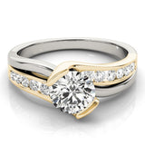 Serif Curve Engagement Ring - Free Chérie Diamonds
