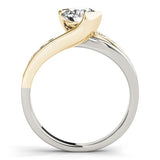 Serif Curve Engagement Ring - Free Chérie Diamonds