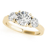 Round - Cut Three Stone Engagement Ring - Free Chérie Diamonds