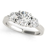 Round - Cut Three Stone Engagement Ring - Free Chérie Diamonds