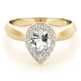 Riviera Halo Engagement Ring - Free Chérie Diamonds
