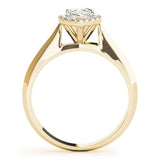 Riviera Halo Engagement Ring - Free Chérie Diamonds