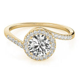Bond Arc Engagement Ring - Free Chérie Diamonds