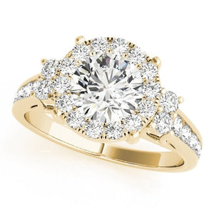 Luxe Cushion Halo Engagement Ring - Free Chérie Diamonds