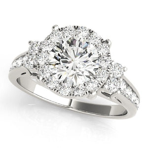 Luxe Cushion Halo Engagement Ring - Free Chérie Diamonds