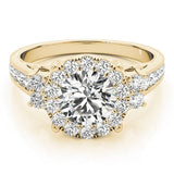 Luxe Cushion Halo Engagement Ring - Free Chérie Diamonds