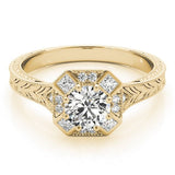 The Darcelle Halo Engagement Ring - Free Chérie Diamonds