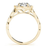 Halo Round - Cut Engagement Ring - Free Chérie Diamonds