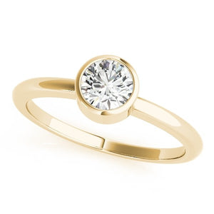 Modern Bezel Solitaire Ring - Free Chérie Diamonds