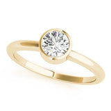 Modern Bezel Solitaire Ring - Free Chérie Diamonds