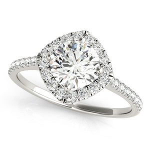 Cushion - Cut Halo Engagement Ring - Free Chérie Diamonds