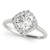 Cushion - Cut Halo Engagement Ring - Free Chérie Diamonds