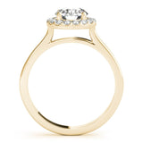 Round - Cut Solitaire Halo Engagement Ring - Free Chérie Diamonds