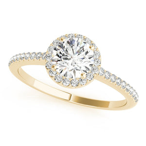 Round Diamond Halo Engagement Ring - Free Chérie Diamonds