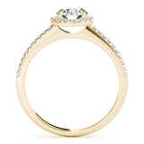 Round Diamond Halo Engagement Ring - Free Chérie Diamonds