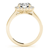 Round - Cut Diamond Halo Engagement Ring - Free Chérie Diamonds