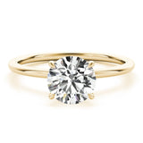 Radiant Hidden Halo Solitaire Ring - Free Chérie Diamonds
