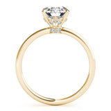 Radiant Hidden Halo Solitaire Ring - Free Chérie Diamonds