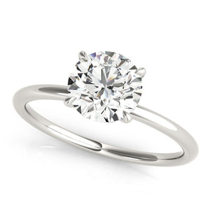 Radiant Hidden Halo Solitaire Ring - Free Chérie Diamonds
