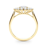 Sunflower Halo Engagement Ring - Free Chérie Diamonds