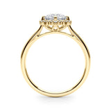Solitaire Round - Cut Halo Engagement Ring - Free Chérie Diamonds