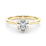 Radiant Crest Solitaire Ring - Free Chérie Diamonds