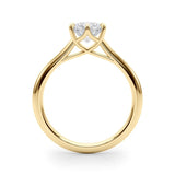 Radiant Crest Solitaire Ring - Free Chérie Diamonds