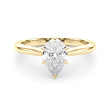 Aurora Teardrop Solitaire Ring - Free Chérie Diamonds